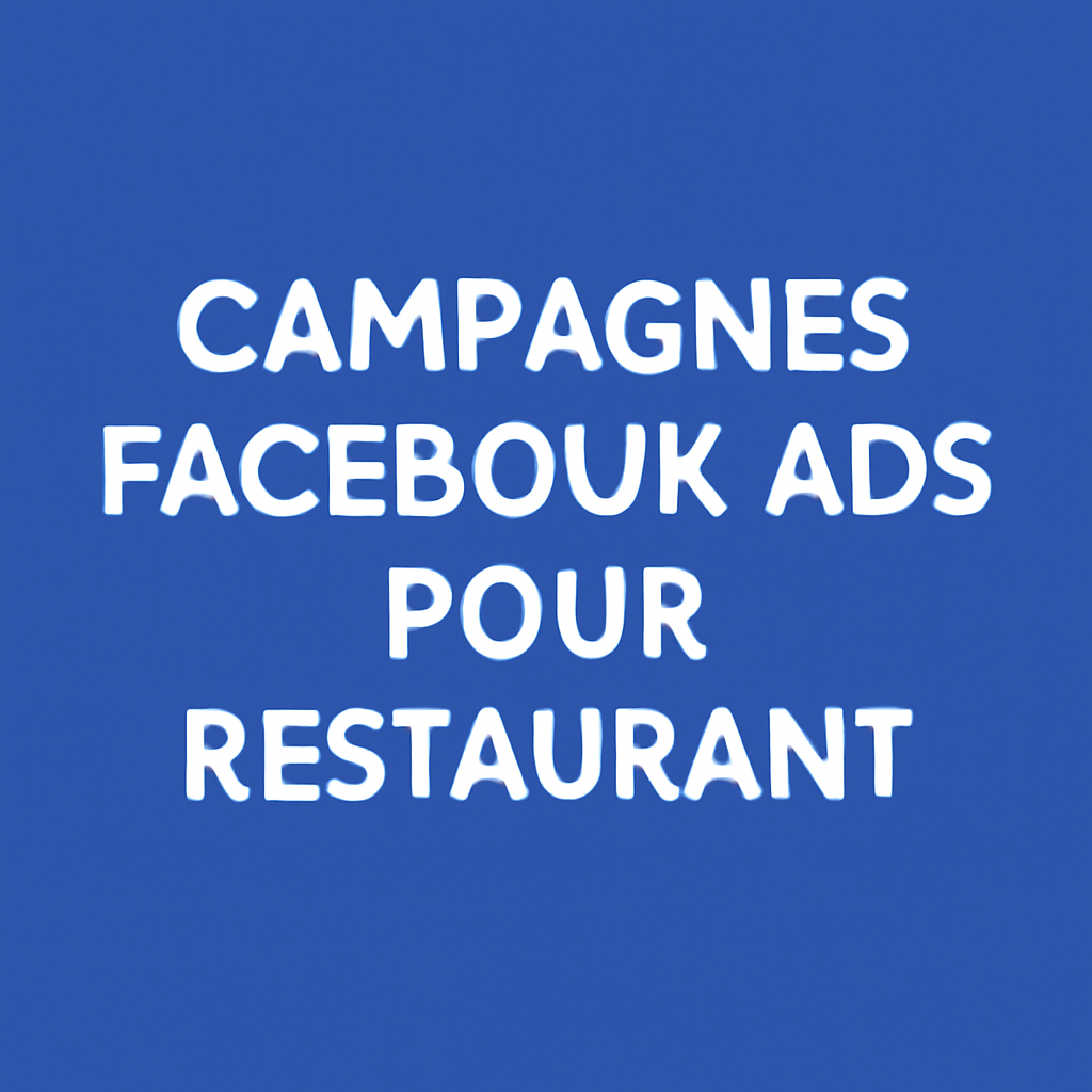 Campagnes facebook ads pour Restaurant