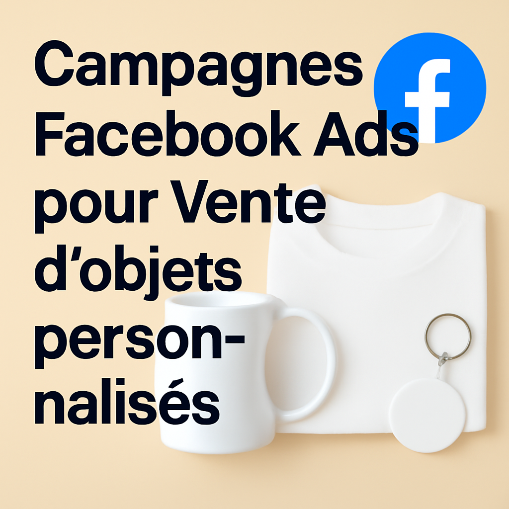 Campagnes facebook ads pour Vente d’objets personnalisés