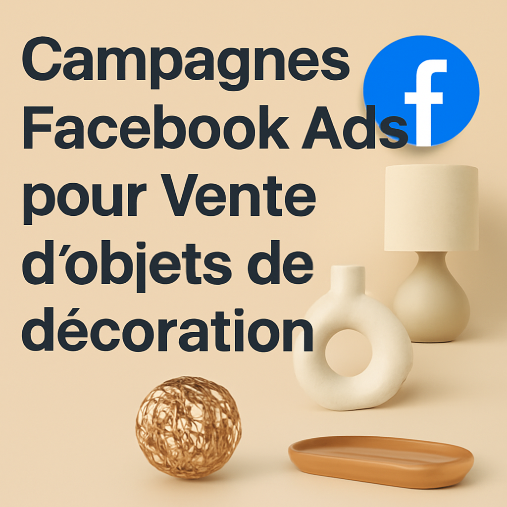 Campagnes facebook ads pour Vente d’objets de décoration