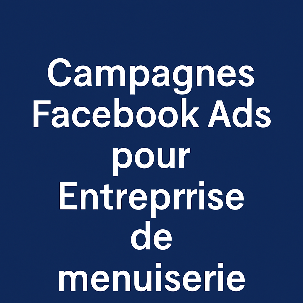 木工公司的 Facebook 广告活动