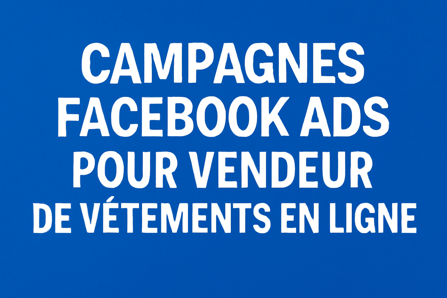 Campagnes facebook ads pour Vendeur de vêtements en ligne