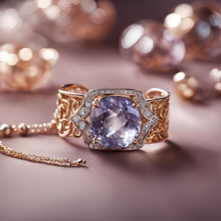 Photographie de bijoux avec éclairage parfait