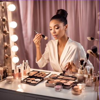 Beauty shooting for cosmetics and skin care