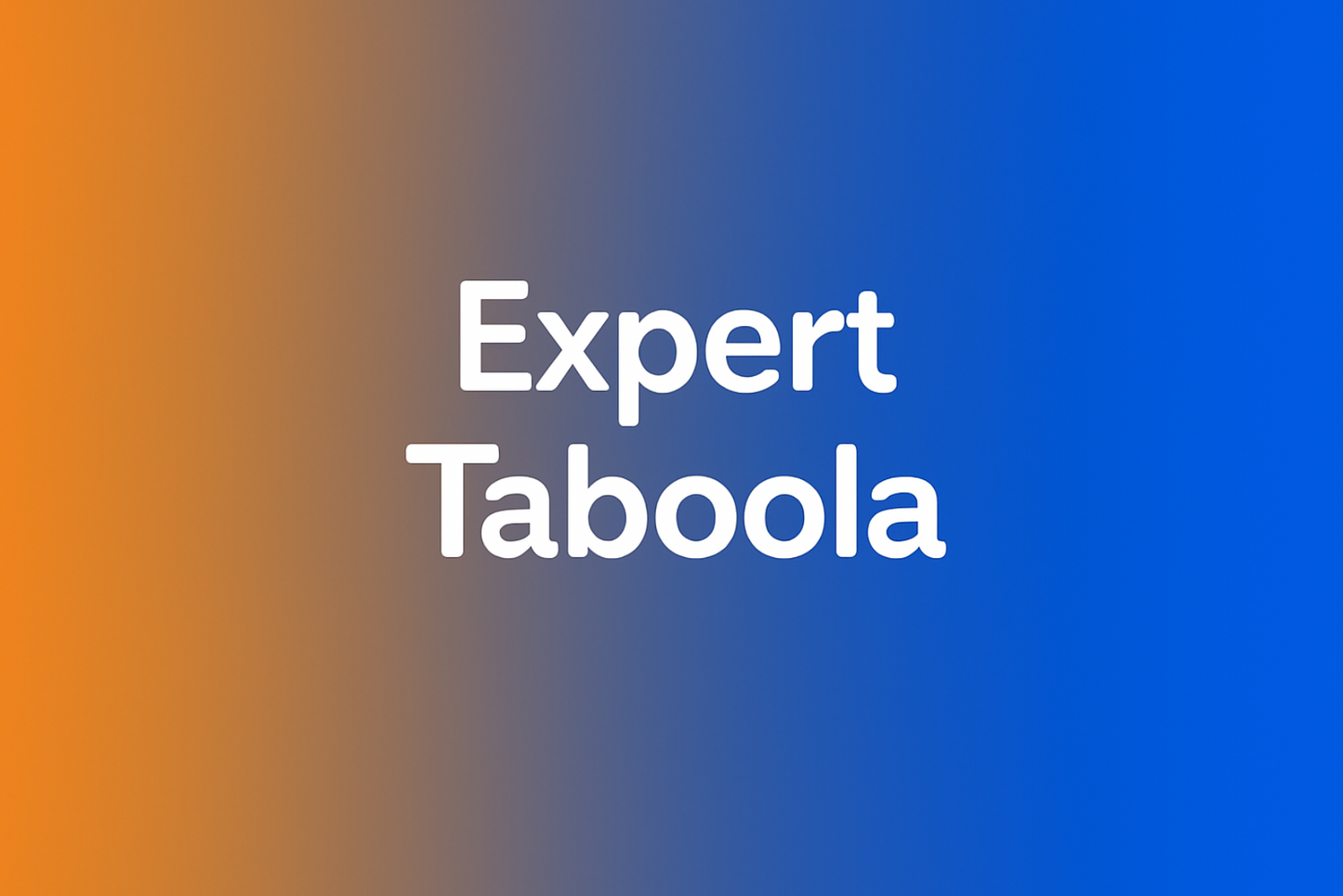 Expert Taboola