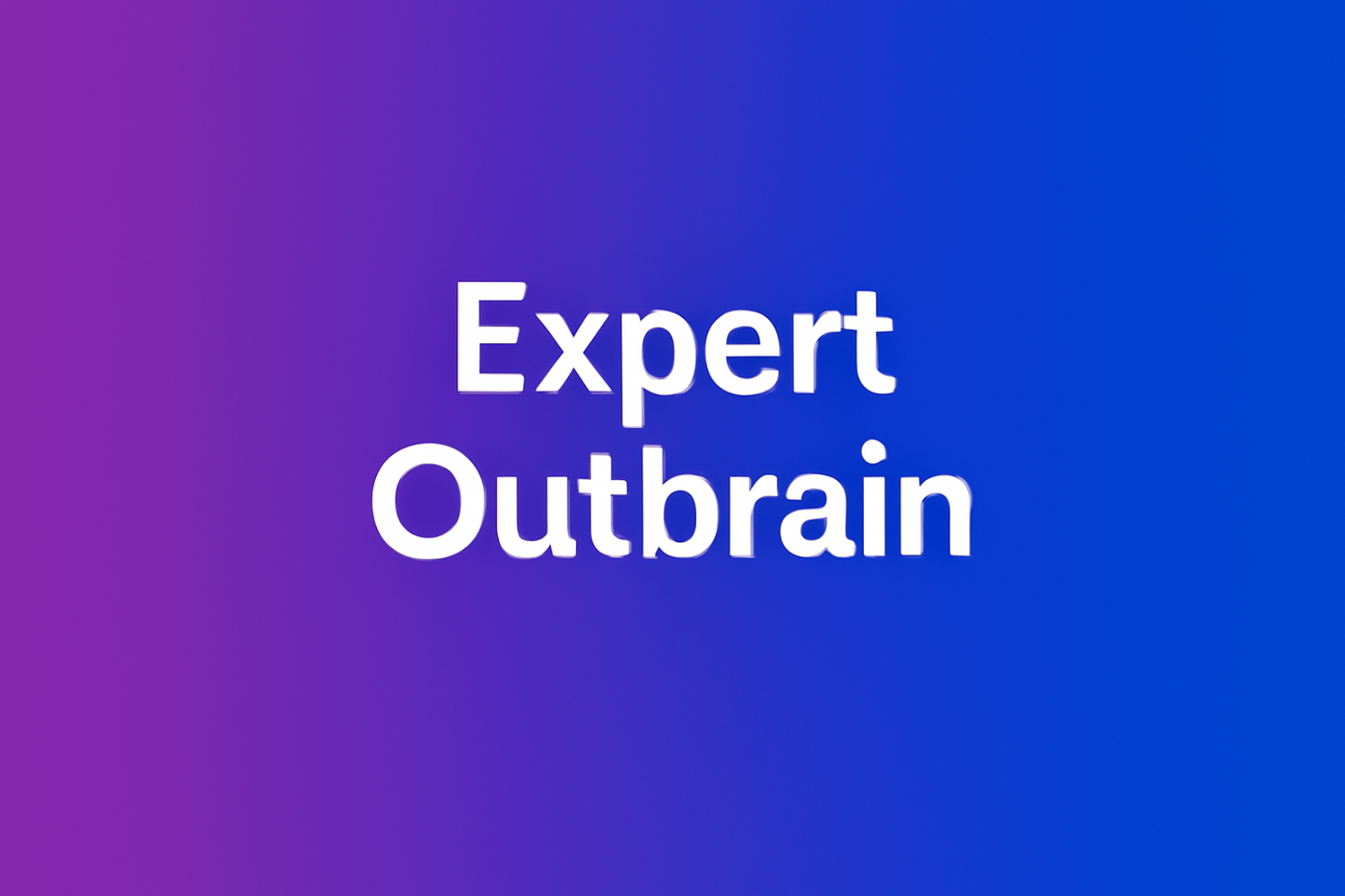 Expert Outbrain