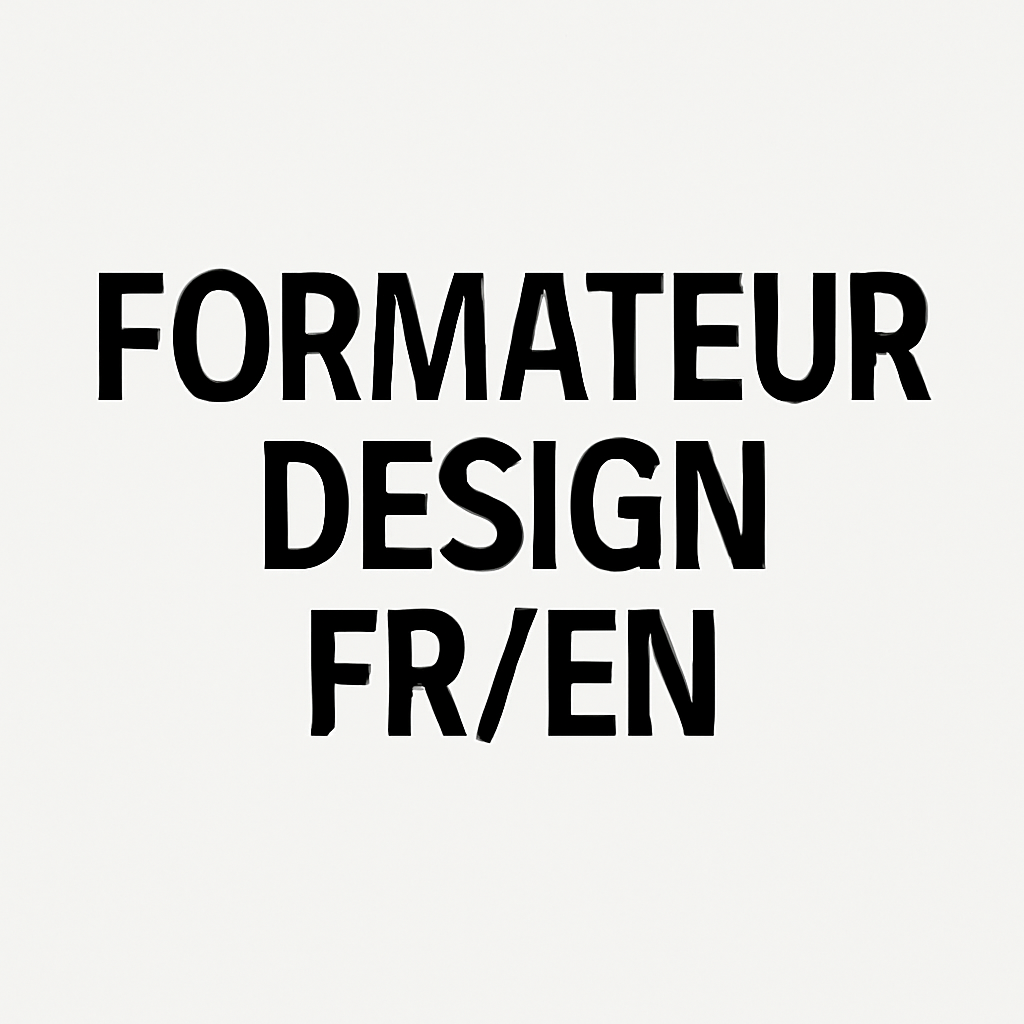 Formateur Design FR/EN