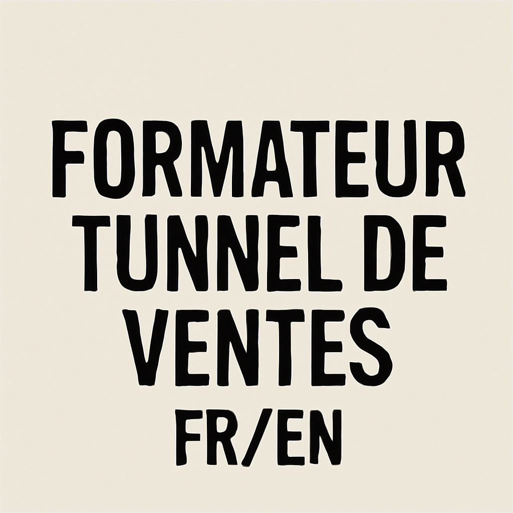 Formateur Tunnel de ventes FR/EN