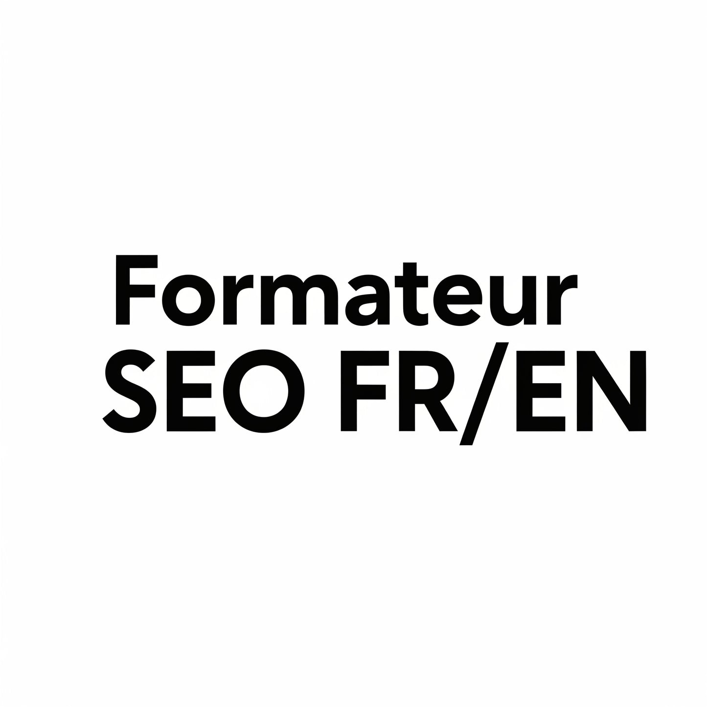 Formateur SEO FR/EN
