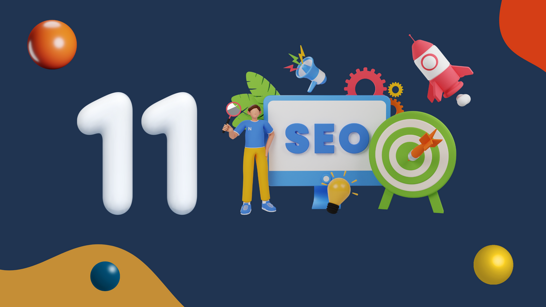 3d illustration of number 11 and SEO plugins