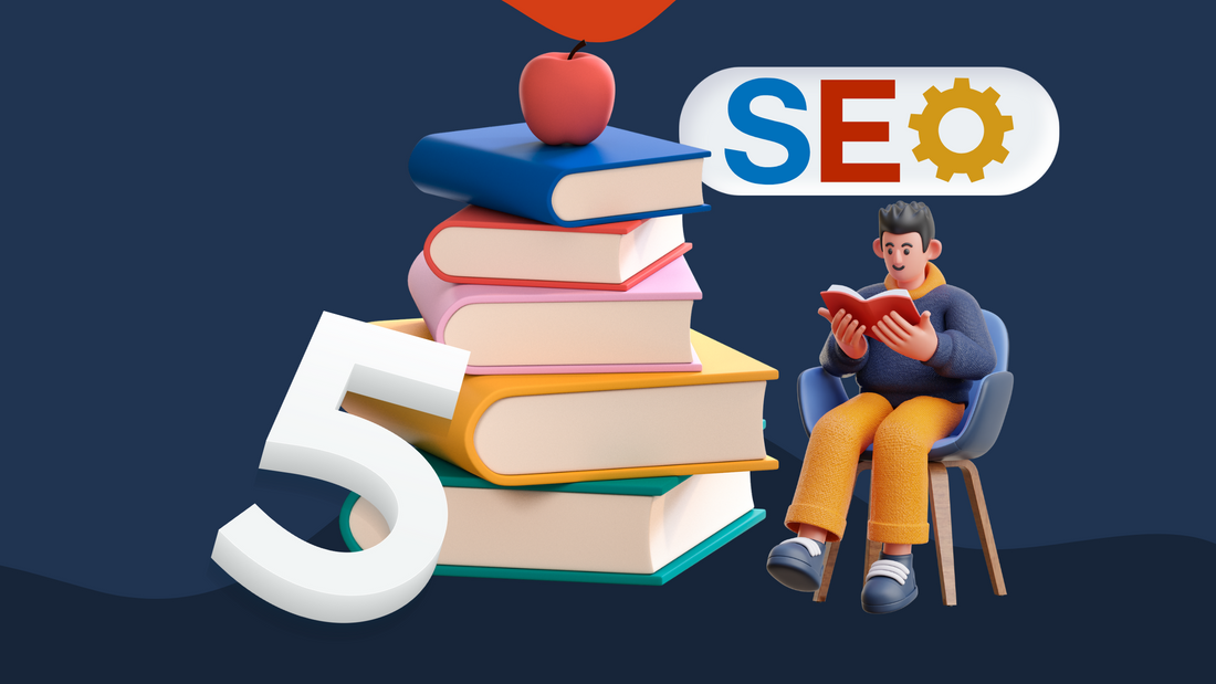 3d illustration of a boy learning seo
