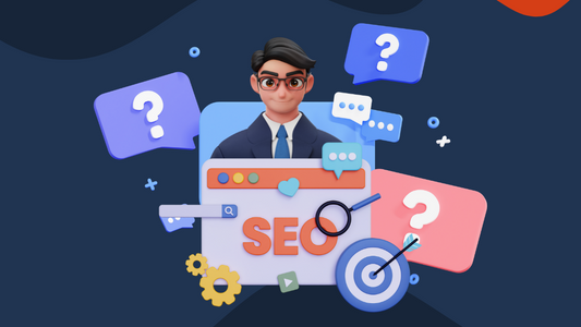 3d illustraion of what is SEO and SEO specialist