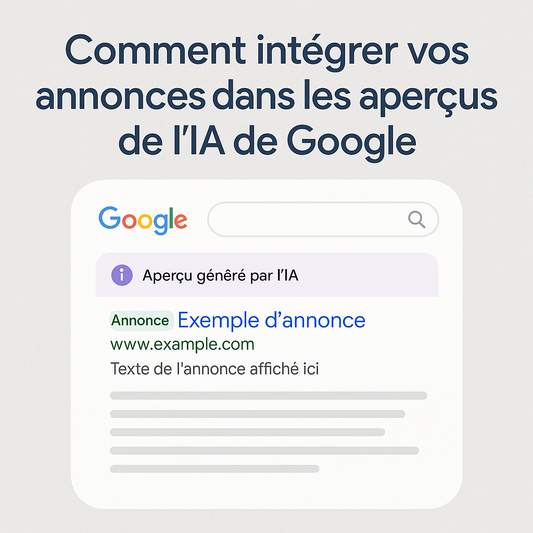 🧠 Comment intégrer vos annonces dans les aperçus de l'IA de Google