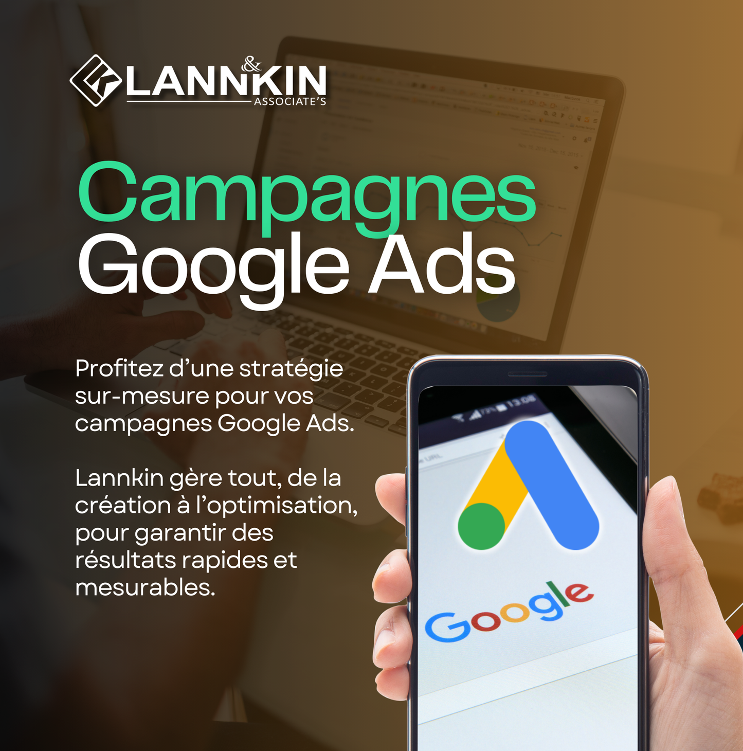 Campagnes Google Ads sur-mesure avec Lannkin