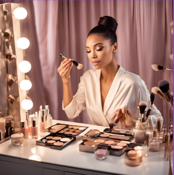 Shooting beauté pour cosmétiques et soins de la peau