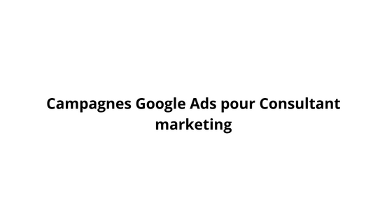 面向营销顾问的 Google 广告系列