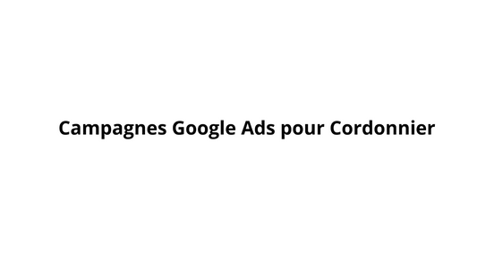 为 Shoemaker 制作的 Google Ads 广告系列