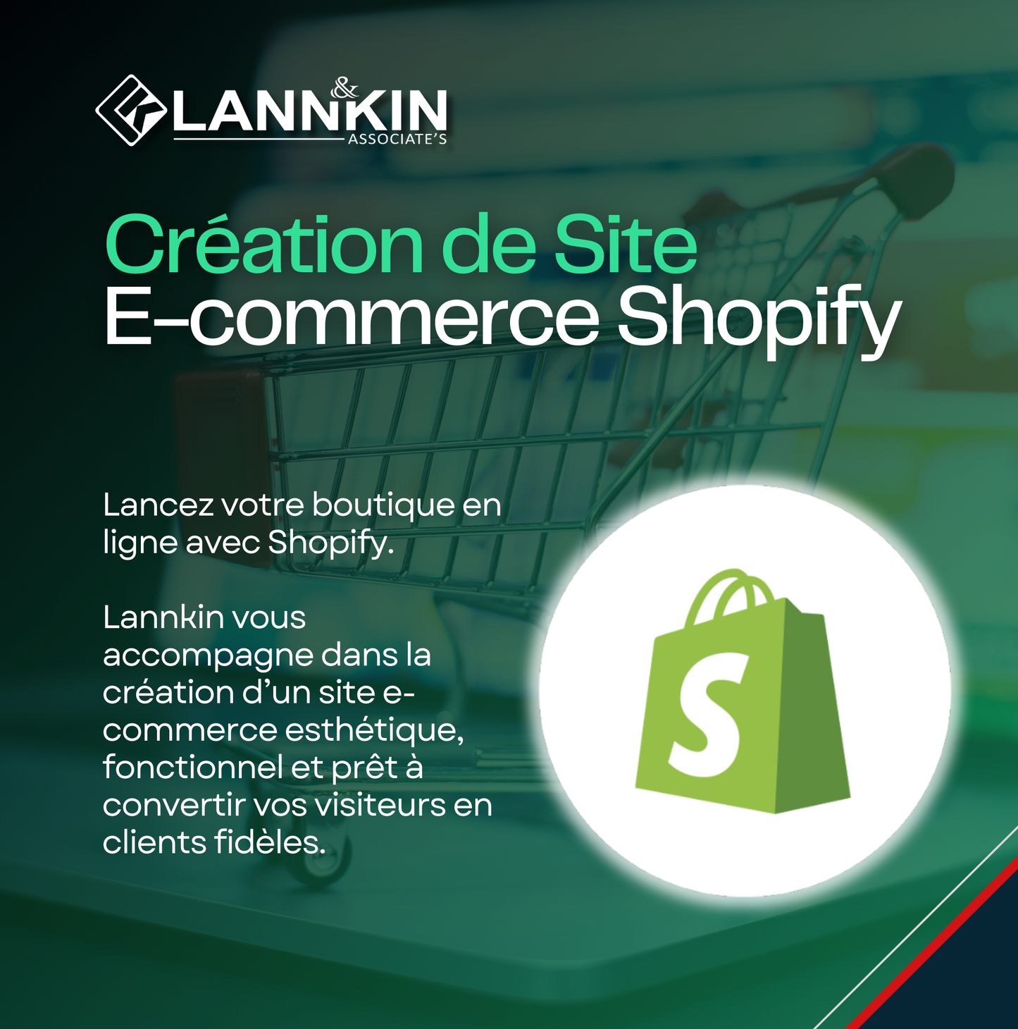 Création de site e-commerce Shopify : Votre boutique en ligne clé en main avec Lannkin