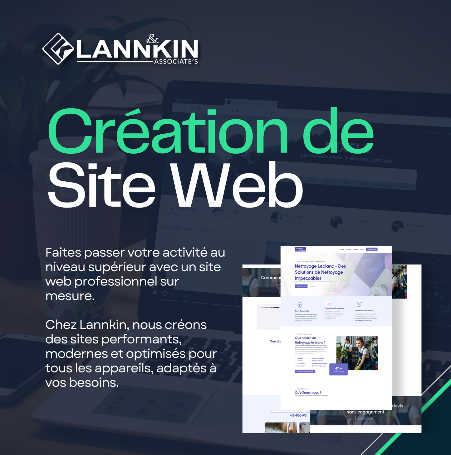 Création de Site Web : Votre Présence Digitale avec Lannkin