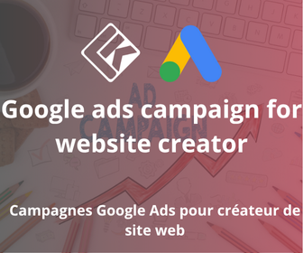 Campagnes Google Ads pour Créateur de site web