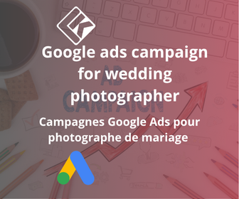 Campagnes Google Ads pour Photographe de mariage