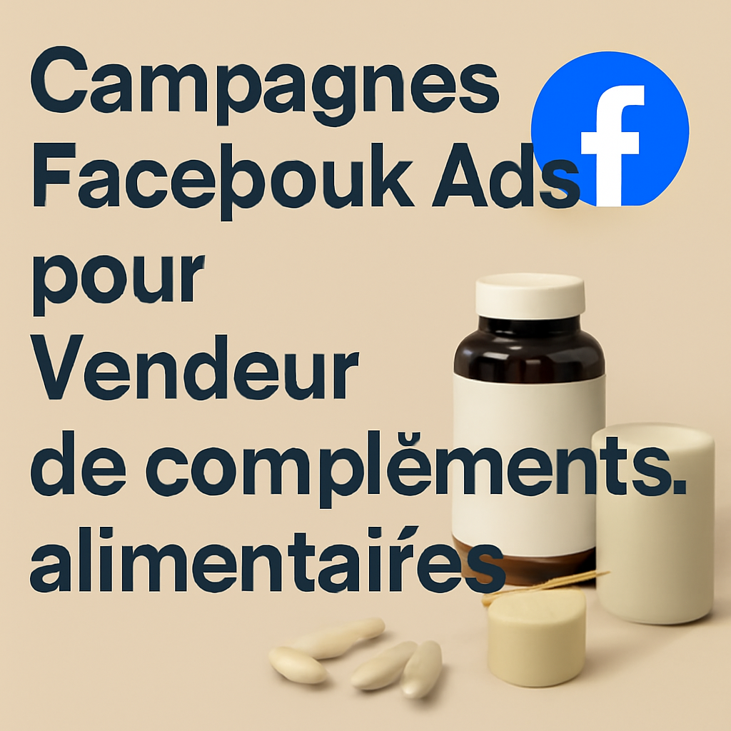 Campagnes facebook ads pour Vendeur de compléments alimentaires