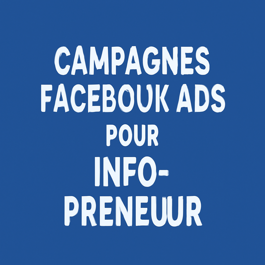 Campagnes facebook ads pour Infopreneur