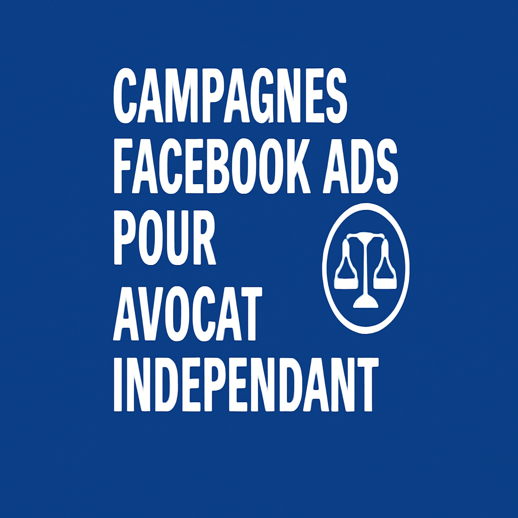 Campagnes facebook ads pour Avocat indépendant