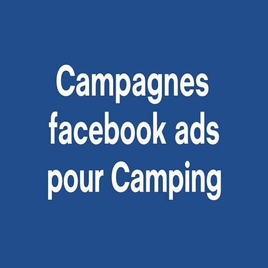 Campagnes facebook ads pour Camping